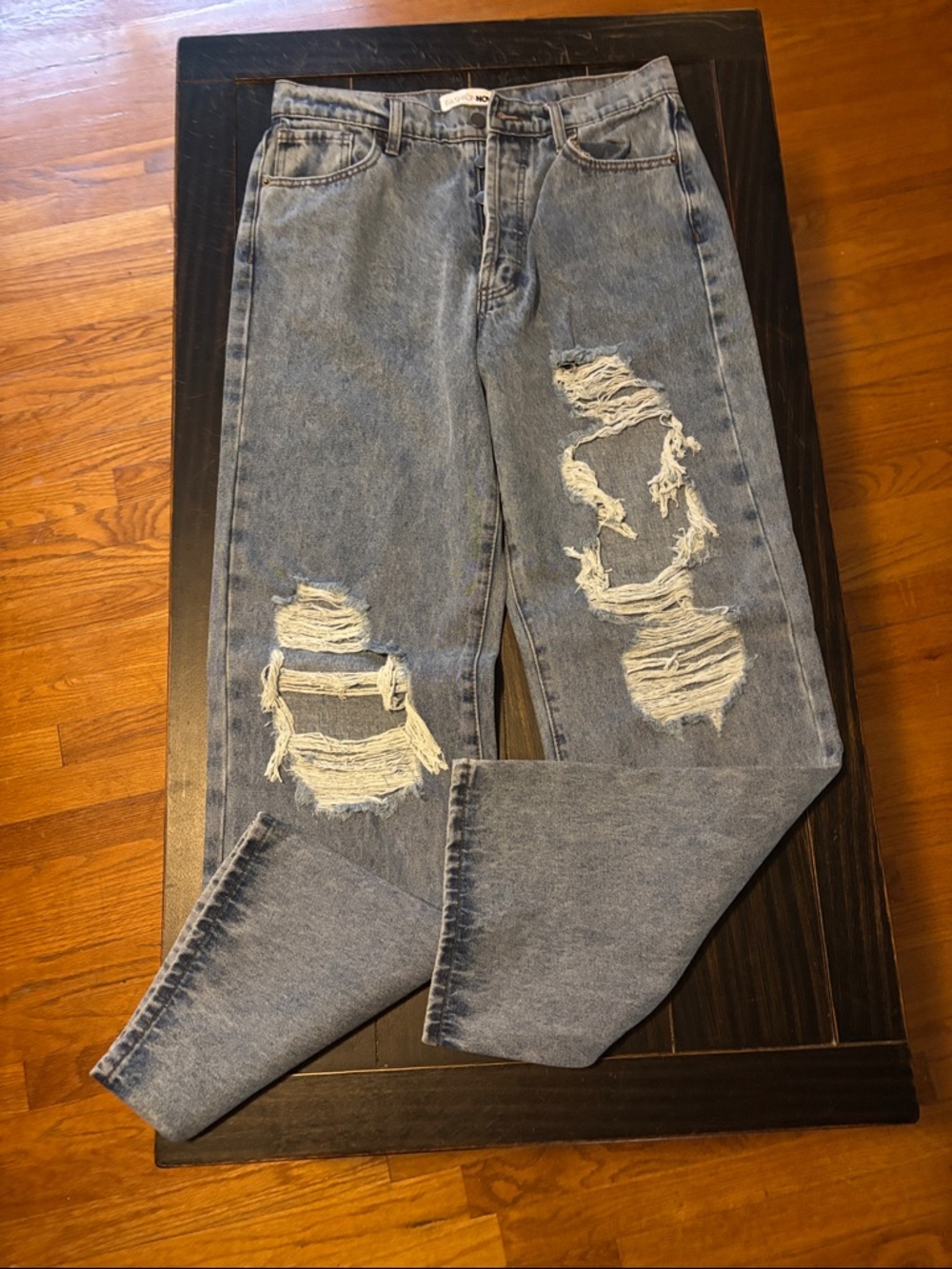 Classic Light Blue Distressed Women’s Jeans